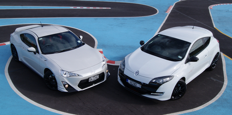Toyota TRD 86 and RenaultSport RS265. Photo / David Linklater