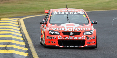 Jamie Whincup drives the #1 Team Vodafone Holden during practice for the Sandown 500. Photo / Getty Images