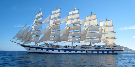 The decks of the Royal Clipper provide a unique location for yoga sessions. Photo / Creative Commons image by Flickr user drdad