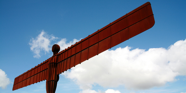 Antony Gormley's Angel of the North looms large over Gateshead, Tyne and Wear in the north of England. Photo / Thinkstock