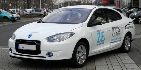 The electric Renault Fluence ZE. Photo / Wikimedia Commons image posted by M 93