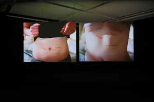 Omer Fast's The Casting showing at Te Tuhi. Photo / Sam Hartnett
