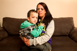 Kyleigh-Jane Portland with her son Tuumanako, who is nearly 4. Photo / Steven McNicholl