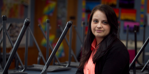 Gemma Humphreys has finally found work as a teacher in Mt Eden. Photo / Natalie Slade