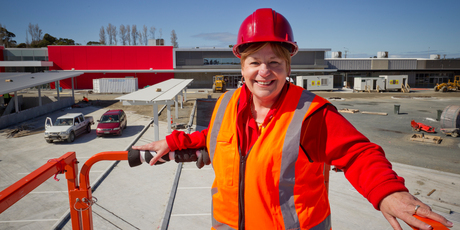 Fiona Shilton at The Warehouse store site. Photo / Greg Bowker