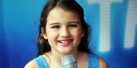 Holly Robertson auditioning for TV show New Zealand's Got Talent at Sylvia Park Shopping Centre yesterday. Photo / Doug Sherring