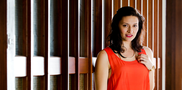 Actress Mia Blake with her Jimmy D necklace. Photo / Babiche Martens