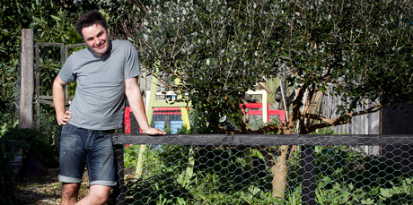 Justin Newcombe fence will hopefully keep the four-legged critters from trampling over the greens. Photo / Natalie Slade