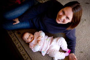 Liza Santos felt optimistic enough about the future of New Zealand to have another child here. Photo / Dean Purcell