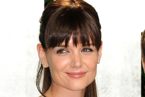 Katie Holmes at the Vanity Fair Oscar party. Media have been barred from her show at NY Fashion Week.
Photo / AP