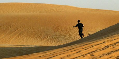 Wandering the dunes can be fun - if there are others close at hand. Photo / Alan Gibson