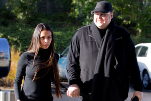 Mona Dotcom and Kim Dotcom. Photo / Sarah Ivey