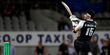 Nathan McCullum is a great contributor with bat and ball for New Zealand in the shortest form of the game. Photo / Dean Purcell