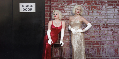 Karen (Katharine McPhee) and Ivy (Megan Hilty) vie for the star-making role of Marilyn Monroe. Photo / Supplied