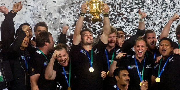 Relief was the dominant emotion as the final whistle sounded to end the World Cup Final. Photo / Andrew Warner