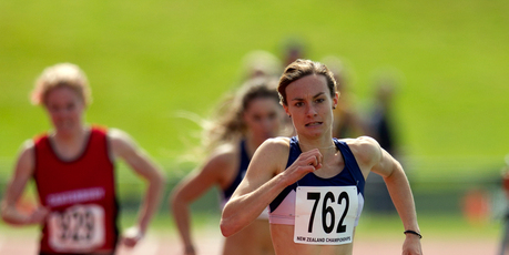 Nikki Hamblin winning the women's 1500m at Athletics New Zealand track and field championships this year. Athletics NZ is set to undergo a major restructure at grassroots level. Photo / Brett Phibbs