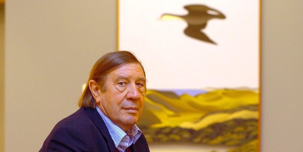 Don Binney at Auckland Art Gallery in 2004. Photo / Fotopress