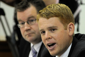 Labour's State Services spokesman Chris Hipkins, right. File photo / NZPA