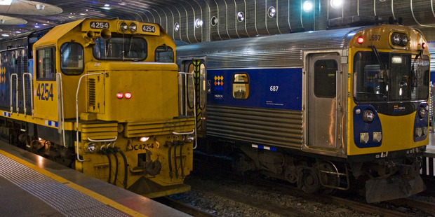 Auckland trains are costing almost as much as the region's buses to run, even though the buses carry almost five times as many passengers. Photo / File