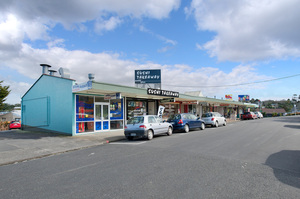 This North Shore retail block is zoned Business 1, which is favourable for future development.