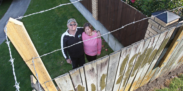Sandra and John Horne feel like they are living next to a PoW camp. Photo / Mark McKeown