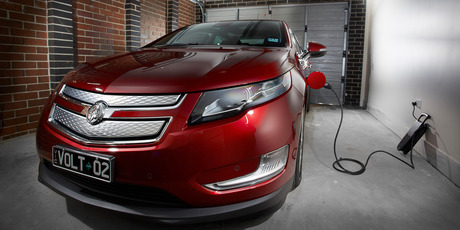 Holden's Volt, unlike the two pure electric cars on sale here, will charge from an ordinary household 10-amp plug. Photo / Supplied