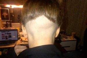 Lady Gaga unveiled her dramatic new hairdo on Twitter. Photo / littlemonsters.com