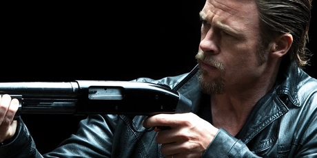 Brad Pitt in the poster for his upcoming gangster movie Killing Them Softly. Photo / Supplied