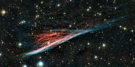 A new image of the Pencil Nebula - a.k.a NGC 2736 - has been captured by an observatory in Chile. Photo / La Scilla Observatory