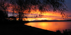 The sun sets over Lake Taupo. Photo / Turangi Chronicle