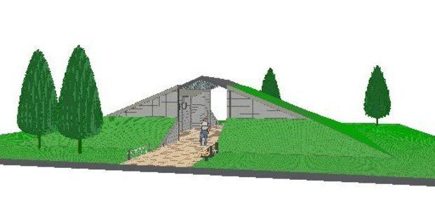 Mountain bikers will get to enjoy a new toilet block at the Waipa carpark, which will double as a jump ramp.
