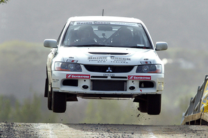 Palmerston North's Brian Green, with his long-time co-driver Fleur Pedersen of Havelock North alongside, came through the challenging two-day event third. Photo / John Stone