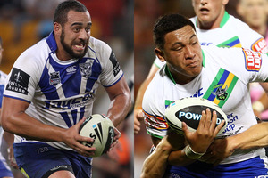Mal Meninga admits he feels for New Zealand-born Queensland targets Sam Kasiano (left) and Josh Papalii as they wrestled with their allegiances. Photo / Getty Images.
