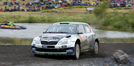 Hayden Paddon and John Kennard finished seventh in class at Wales Rally GB. Photo / Honza Fronek