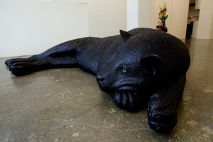 Mona Lisa by Reuben Paterson at Gow Langsford Gallery. Photo / Sarah Ivey