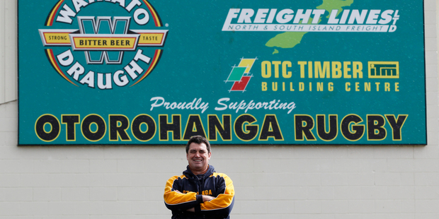 Manager and co-coach Steve Wilshier played about 400 games for Otorohanga as a lock. Photo / Christine Cornege.