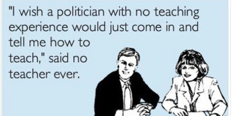 Ain't it the truth, says a Christchurch reader of this bon mot on Education Rethink's Facebook page. Photo / Supplied