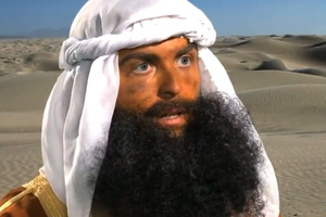 The fake beards were but one aspect of Innocence of Muslims, a movie so bad that it was comical. Photo / Supplied