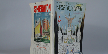 Saul Steinberg's art decorated The New Yorker magazine over 50 years. Photo / Natalie Slade