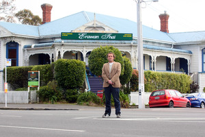 Geoff Houtman says the 1905 building is part of Herne Bay's cultural heritage. Photo / Chris Gorman