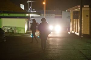 Locals say the sex workers on Hunters Corner are holding them to ransom. Photo / Jason Dorday