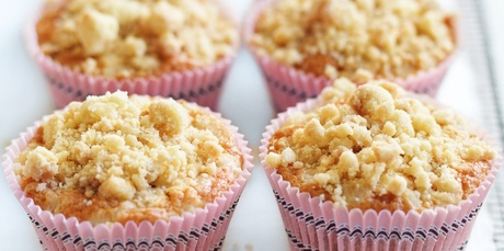 Apple crumble cupcakes. Photo / William Meppem