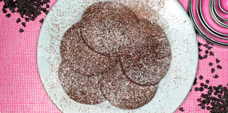 Use your favourite chocolate to fill these chocolate cookies and eat while warm. Photo / Michael Craig