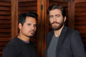 Michael Pena, left, and Jake Gyllenhaal, cast members in the film 'End of Watch'. Photo / AP