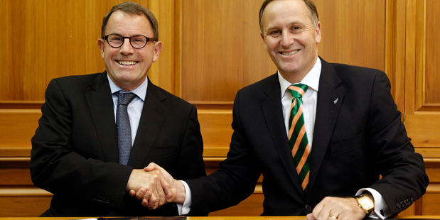 For now, John Key is lumbered with John Banks by virtue of needing his vote. Photo / Mark Mitchell