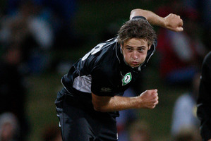 Black caps Tim Southee. Photo / Christine Cornege