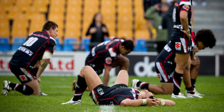 A season that promised so much ended in despair and embarrassment for the Warriors. Photo / Greg Bowker