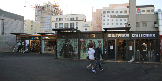 The ReStart village project and the city's parks are on the route of guided tours around Christchurch. Photo / Supplied