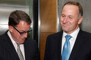 Act MP John Banks and Prime Minister John Key. Photo / Mark Mitchell