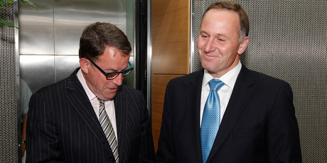 John Banks and Prime Minister John Key. Photo / Mark Mitchell